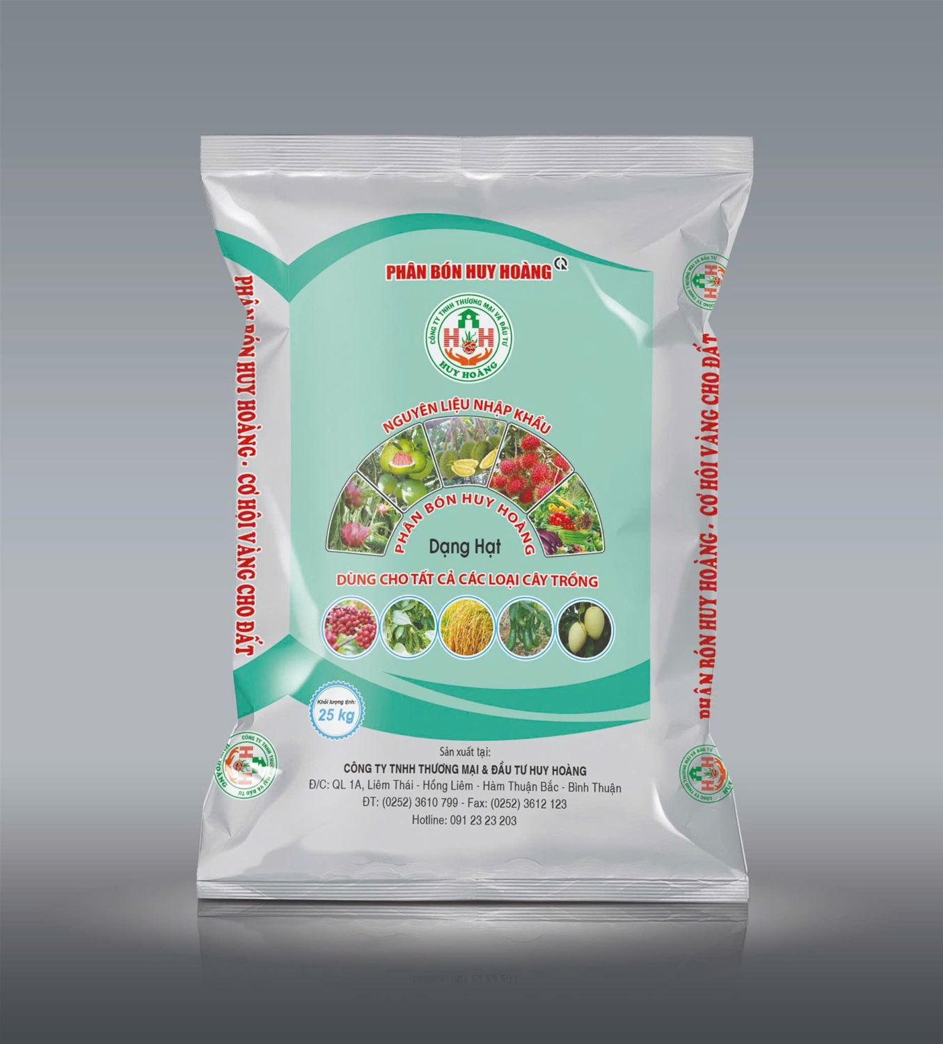 Phân bón hữu cơ Huy Hoàng 03 - hạt