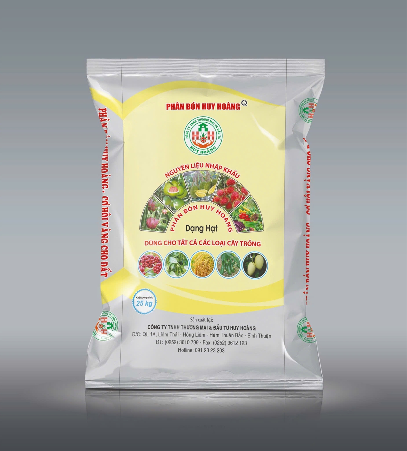 Phân bón hữu cơ vi sinh Huy Hoàng 01 - hạt