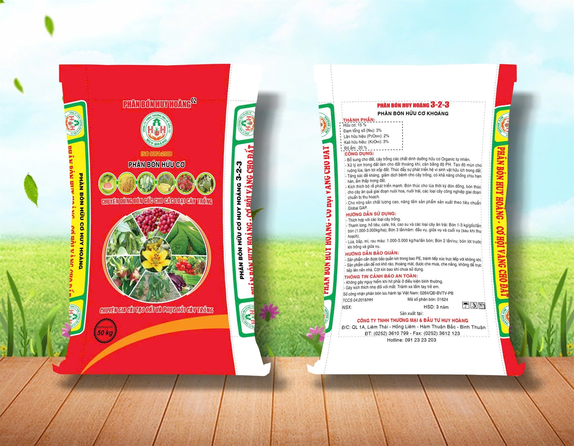 Phân bón hữu cơ khoáng 3.2.3 bột